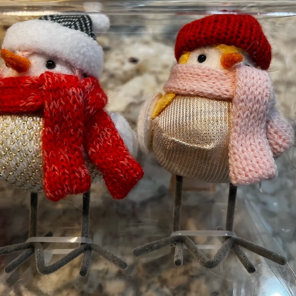 NEW Wondershop Mini FabricColorful Winter Clad Trio Bird Set, 2021 - Picture 4 of 7